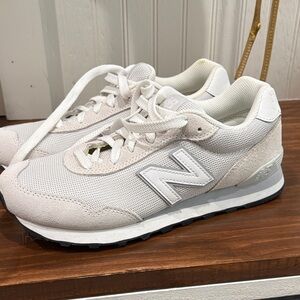 New Balance Classic White and Gray Sneakers